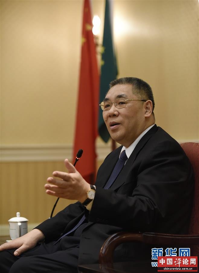 (澳门回归20周年·图文互动)(1)国家支持是澳门同胞的最大信心——访澳门特区行政长官崔世安